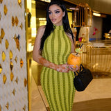Women Dresses Spring Slim-Fitting Backless Sleeveless Dress