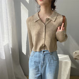 Women Cardigan Sweater Knitted Coat Cardigan Spring 8t7136