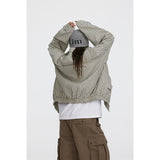 Unisex Jacket Autumn Vintage Stripe Jacket Loose Overalls