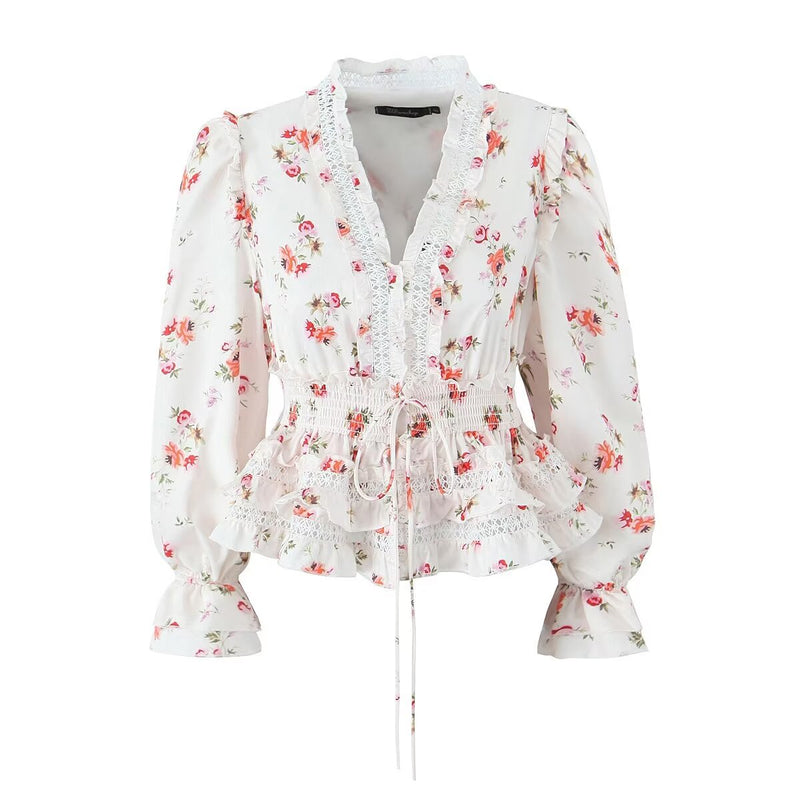 Women Tops Summer Cardigan Button Lace Shirt Top