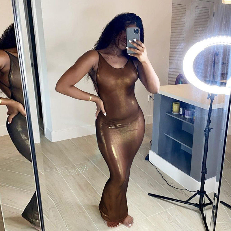 Women Dresses Summer Sexy Backless Hanging Dress