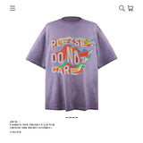 American vintage street T-shirt pure cotton retro men's and women's summer loose