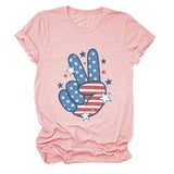 Personalized printed casual loose short-sleeved summer crew neck T-shirt
