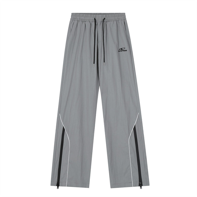 Men Sweatpants Mechanical Style Sports Casual Pants Men Loose-Fitting Wide-Leg Trousers