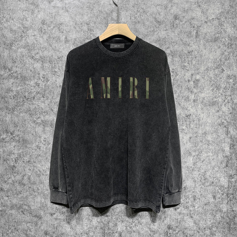 Amiri Long-Sleeve Shirt Vintage Long Sleeve T-shirt