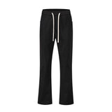 Men Sweatpants Casual Suit Pants Men Loose Drooping Elastic Waist Drawstring Straight-Leg Trousers