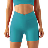 Women Yoga Sports Shorts Fitness Threaded Tight Shorts