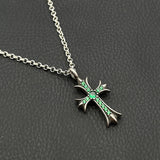 Chrome Hearts Necklace Cross Diamond Pendant Men's and Women's