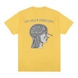 Vintage My Next Piercing Funny Meme T Shirt Men's O-Neck