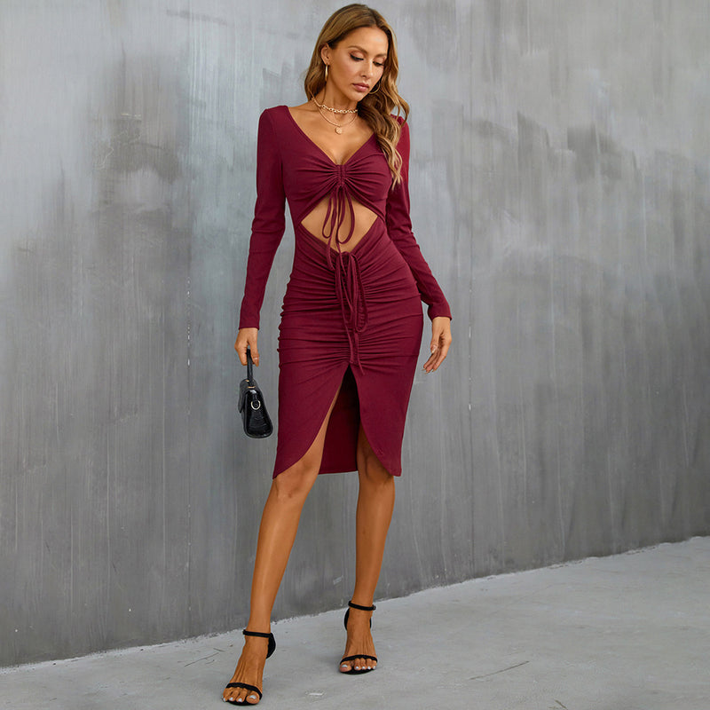 Women Dress Sexy Cutout Sheath Dress