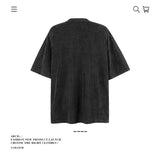 American vintage street T-shirt pure cotton retro men's and women's summer loose