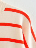 Women Sweater Knitwear Autumn Striped Loose Sweater Sweater