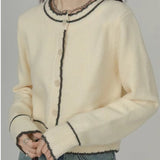 Women Knitwear Autumn round Neck Sweaters Cardigan