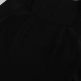 Women Dress Elegant Retro Black Dress Skinny Hip Skirt