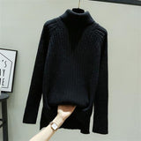 Women Knitwear Autumn and Winter Turtleneck Knitwear Slim Fit Clothes
