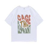 Limited Cage The Elephant Pritn Tshirt Short Sleeve Men