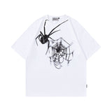 Men T Shirt Vintage Rock Style Graffiti Printing Couple Short Sleeve T-shirt