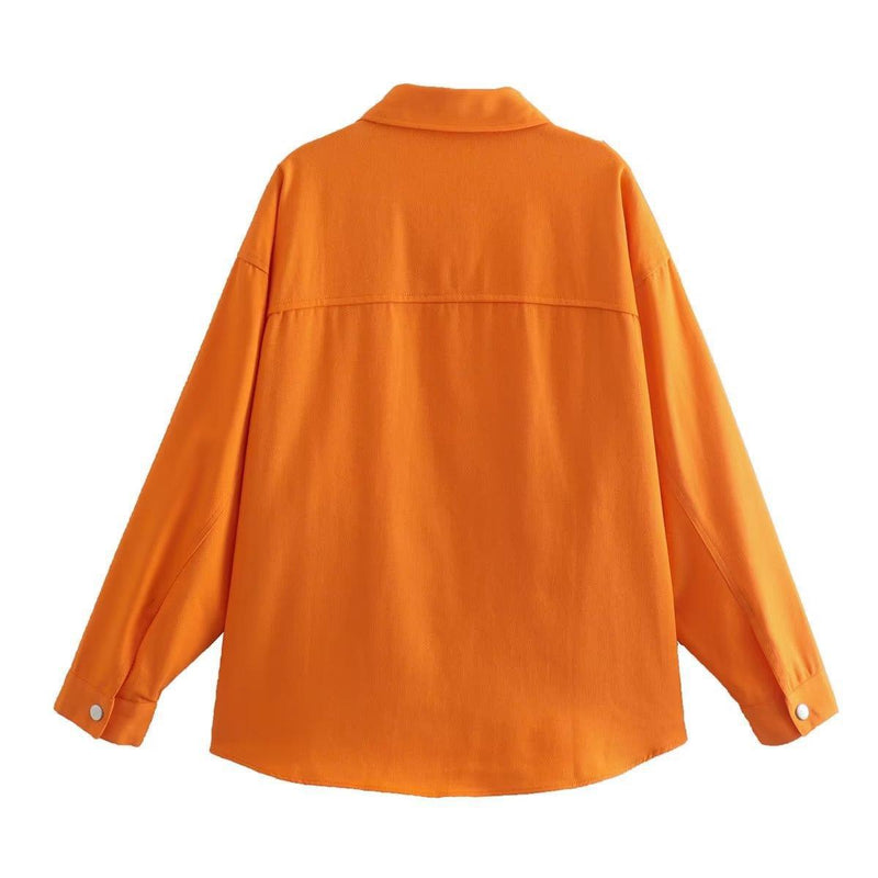 Women Jacket Casual Loose Denim Shirt Jacket