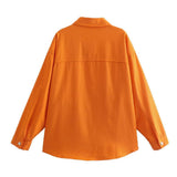 Women Jacket Casual Loose Denim Shirt Jacket