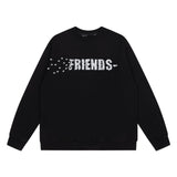 Vlone Sweatshirts Autumn and Winter Small Plane Letter Pattern