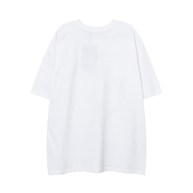 Men T Shirt Graffiti Letter Print Short-Sleeve T-shirt Baby Boy and Girl Summer Loose T-shirt