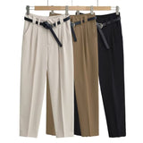 Women Sweatpants Spring Straight Suit Pants Loose Casual Pants