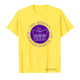Inspired by Queen's Platinum Jubilee 2022 Elizabeth 70 Years T-shirt Logo Printed Short Sleeve T-shirt