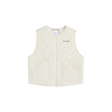 Unisex Winter Cotton Coat Stand Collar Coat Vest Vintage Corduroy Two-Piece Set