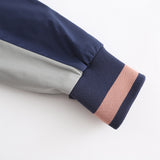 Women Trench Coat Spring and Autumn Anorak Women's Long Sleeve Zipper Drawstring Coat
