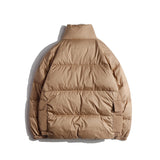Unisex Winter Cotton Coat Three-Dimensional Pocket Hooded down Jacket Retro Workwear down Jacket