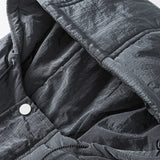 Unisex Winter Cotton Coat Winter Hooded down Jacket Retro Warm down Jacket