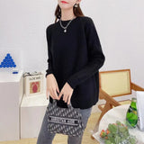 Women Knitwear Autumn and Winter round Neck Knitwear Loose Sweater