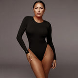 Women Jumpsuit Autumn and Winter round Neck Long Sleeve Jumpsuit
