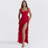 Women Dresses Spring Slim-Fitting Ribbon Sexy Sling Dress