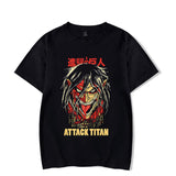 Anime Attack On Titan T-Shirt Hip Hop Oversized Streetwear