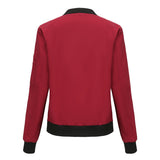 Women's Trench Coat Spring and Autumn Thin Flight Jacket Women's Casual Long Sleeve Coat Women's Loose Lapel Baseball Uniform