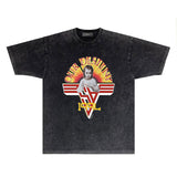 Amiri T Shirts Washed and Worn Retro Short Sleeve T-shirt