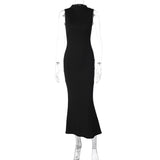 Women Dresses Summer Slim round Neck Dress