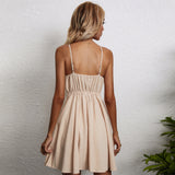 Women Dress Bow Suspenders Dress Casual Skirt