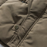 Unisex Winter Cotton Coat Stand Collar down Vest Retro Simple Loose Sleeveless Top