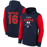 MLB Hoodie WBC Japan Shohei Otani 1 sweater baseball jersey hoodie (Part 3)