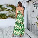 Women Date Dress Summer Sexy Sling Slit Dress