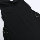 Women Dresses Spring Slim-Fitting Short Skirt Sexy Cutout Split Sling Dress (Csm202403)