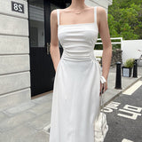 Women Dresses Dress Long Dress with Suspenders (Csm202403)