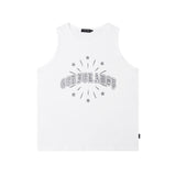 Men Vest Letter Graffiti Sleeveless T-shirt
