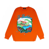 Amiri Long Sleeve Shirt Fashion Brand Long Sleeve Long-Sleeved T-shirt Blouse