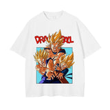 2024Men Dragon Ball Z T Shirt Anime Japanese Printed T-shirt