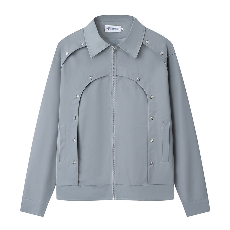 Men Jacket Coat High Street Stitching Jacket Zipper Coat Men's XINGX Spring and Autumn