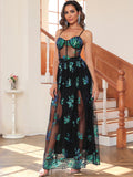 Women's Evening Gown Sexy Retro Sequins Dress Evening Dress