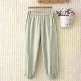 Women Sweatpants Summer Ankle-Tied Exercise Casual Pants